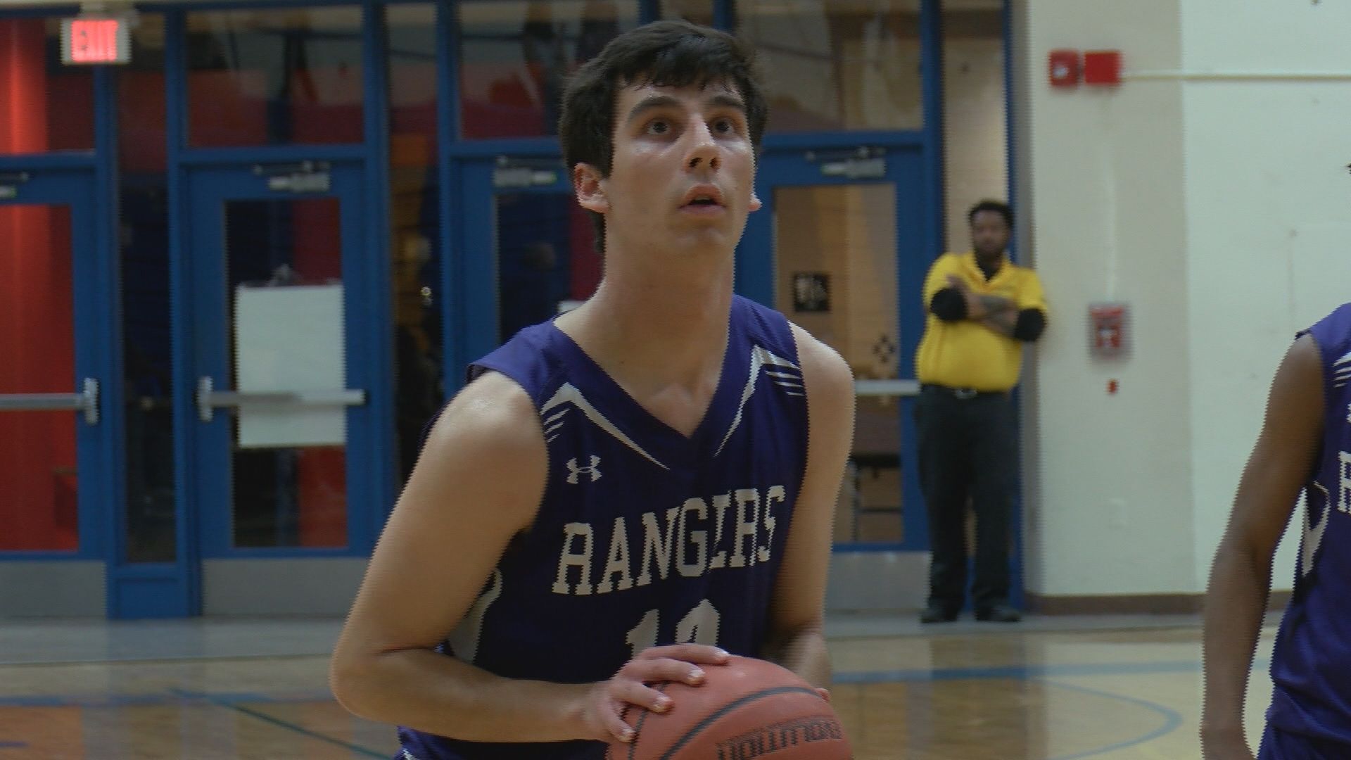 Malcolm Barrios (23) taking a free throw